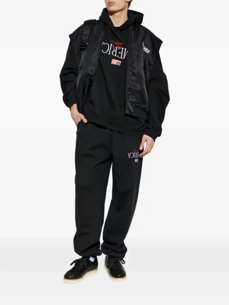 Reversibil hanorac Adidas cu cordon alergare gri