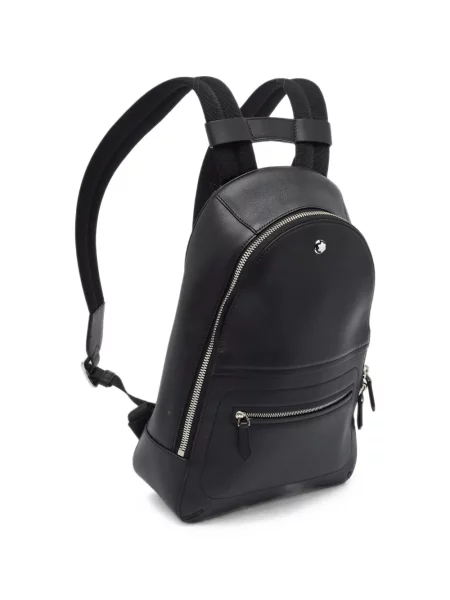 Rucsac Montblanc din piele negru