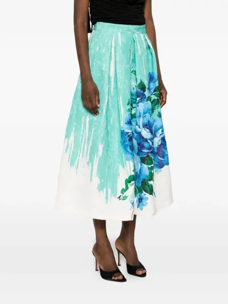 Spódnica midi Lunatica Milano niebieska