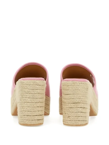 Sandale Moschino Jeans cu platformă roz