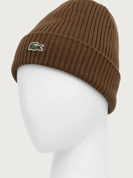 Lacoste De lână căciulă maro