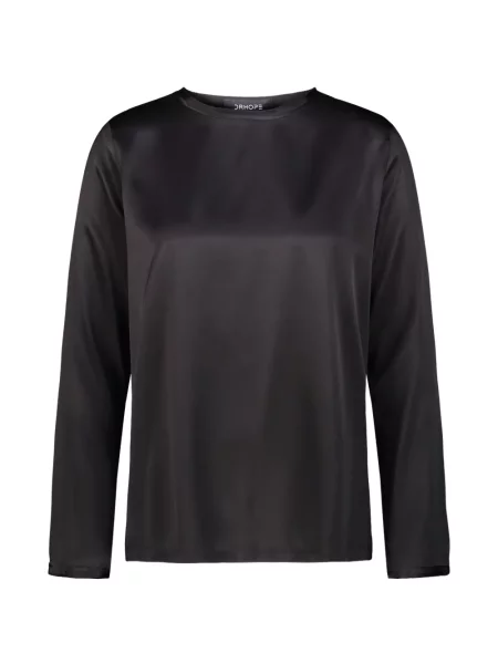 Bluză Drhope din satin negru