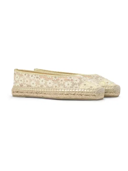 Espadryle Castaner skórzane białe