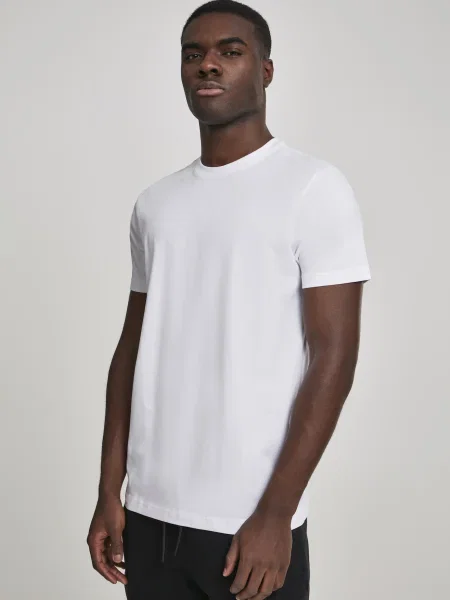 Urban Classics Tricou negru alb