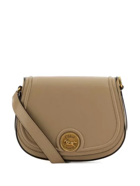 Geanta de piele Chloé din piele maro