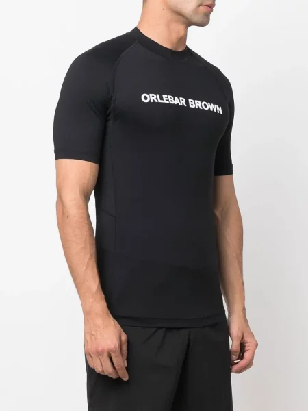 Tricou Orlebar Brown cu imagine negru