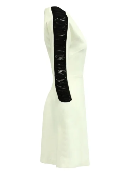 Rochie mini Sandro cu volane de costum alb