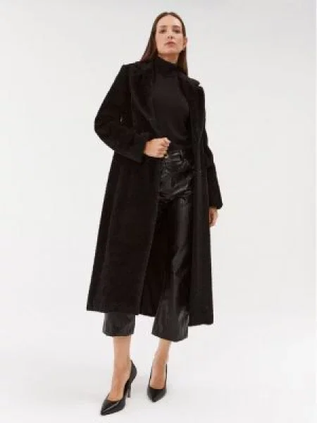 Krzneni plašč Marella črna
