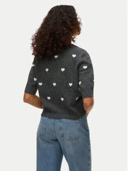 Vero Moda Sveter Doffy Regular Fit sivá