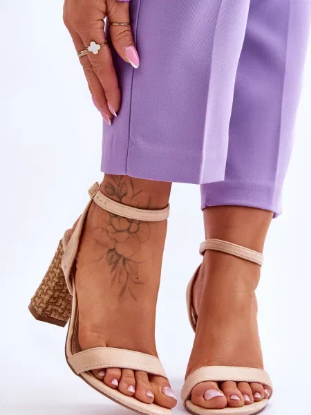 Semišové sandály Boto béžové