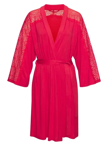 LASCANA Halat pentru dimineață roșu