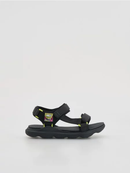 Reserved Sandále SpongeBob čierna