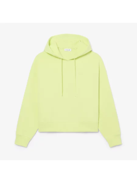 Lacoste Regulowana Bluza Oversize Z Kapturem zielona