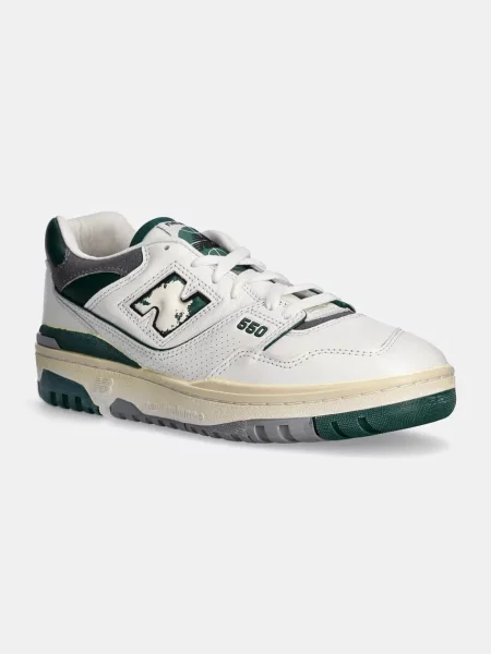 Кожени маратонки New Balance бяло