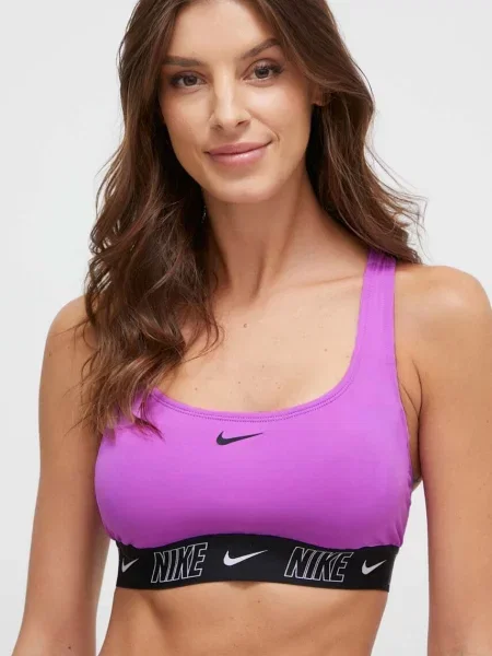 Nike biustonosz kąpielowy fioletowy