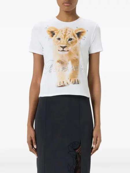 Tricou Blumarine cu imagine alb