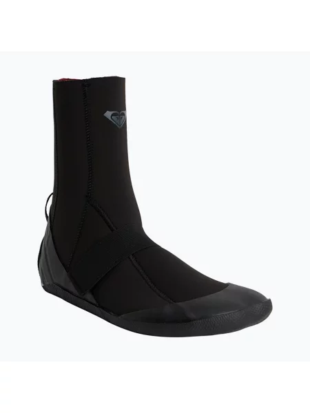 Botine Roxy cu vârf rotund din neopren negru