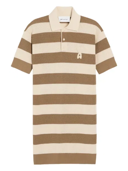 Rochie mini Ami Paris cu dungi de costum mini