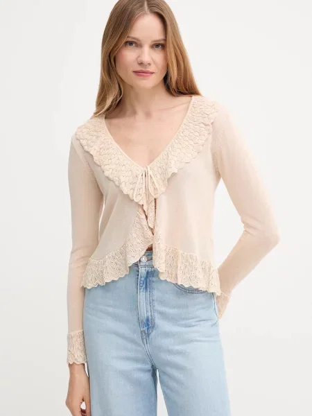 Hoss Intropia cardigan de in light bej