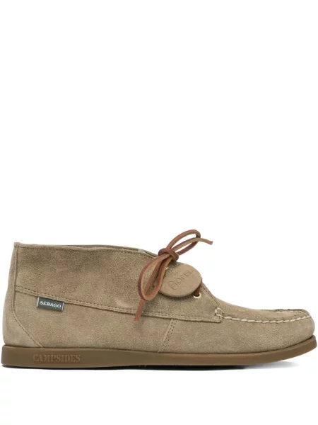 Botine Sebago cu șireturi din piele de căprioară