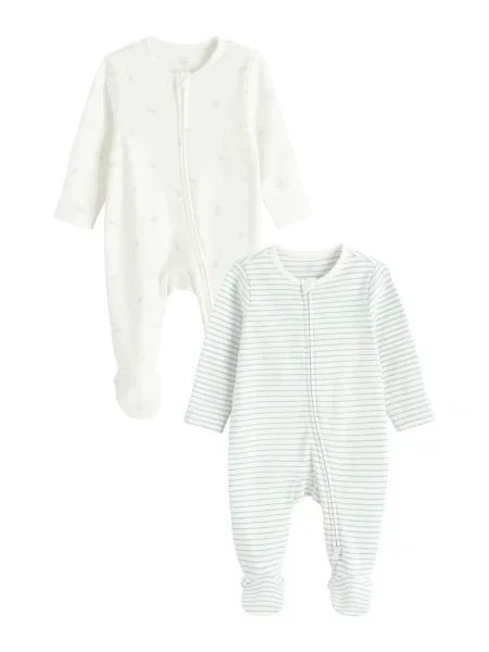 COOL CLUB by SMYK Salopetă/Body verde pastel alb