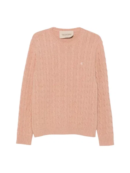 Sweter Valentino wełniany różowy