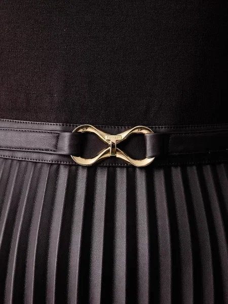 Twinset rakott ruha barna