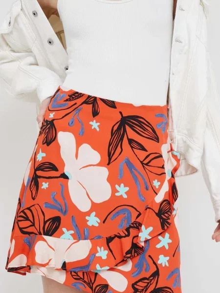 Fusta mini Ps Paul Smith portocaliu