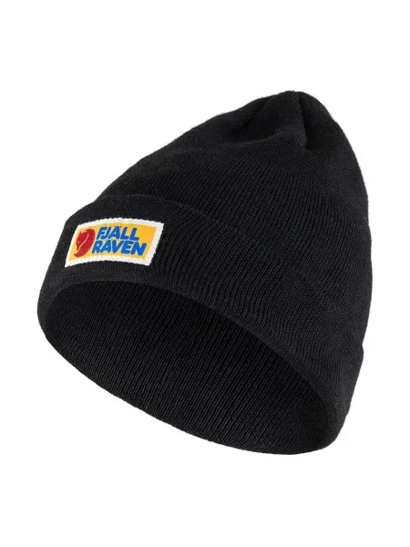 Fjallraven căciulă Vardag Classic din țesătură uni negru