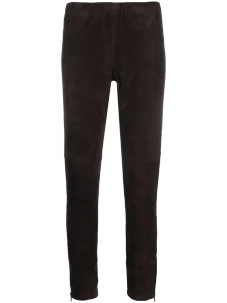 Pantaloni P.a.r.o.s.h. din piele de căprioară maro