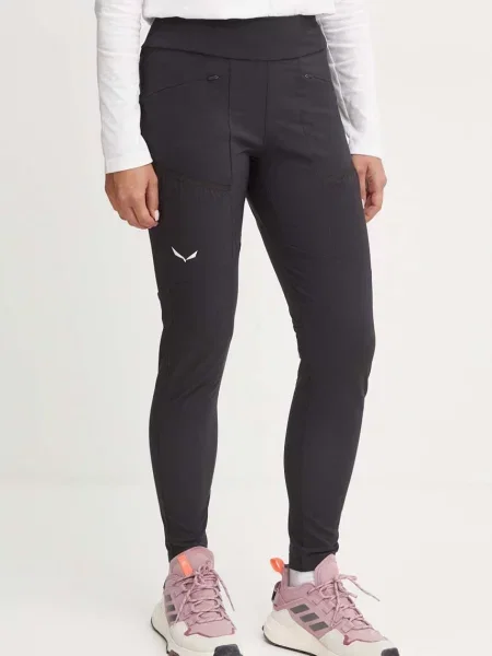 Salewa spodnie outdoorowe Puez Warm Durastretch Cargo czarny