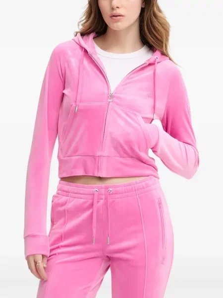 Stras hanorac cu glugă Juicy Couture roz