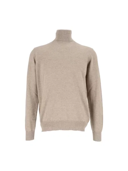 Sweter z golfem Filippo De Laurentiis beżowy