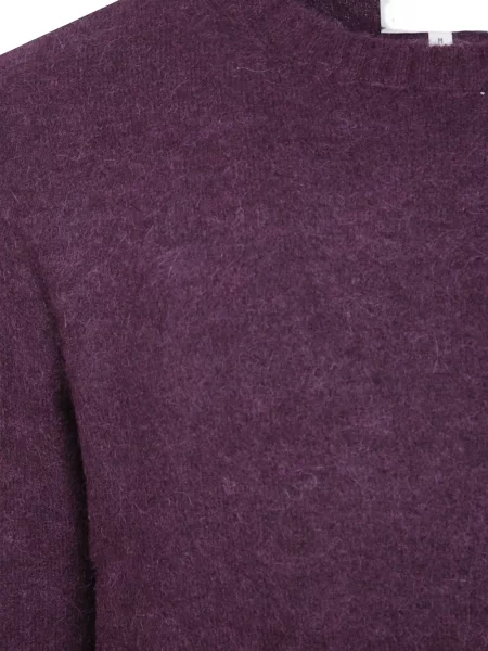 Pulover Mc2 Saint Barth cu decolteu rotund violet