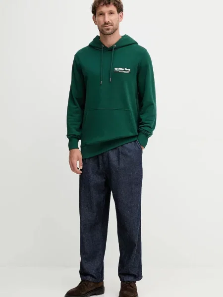 Tommy Hilfiger Bombažen pulover zelena