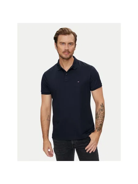 Tommy Hilfiger Polo marškinėliai Essential Tamsiai Regular Fit mėlyna