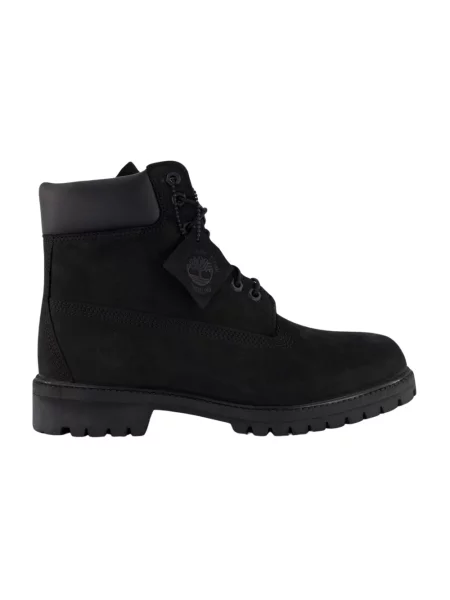 Botki Timberland sznurowane koronkowe wodoszczelne czarne