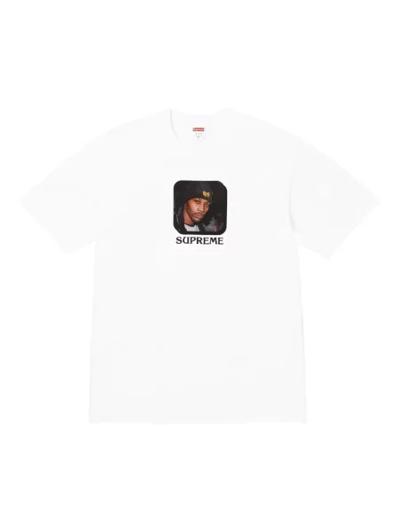 Tricou Supreme cu imagine alb