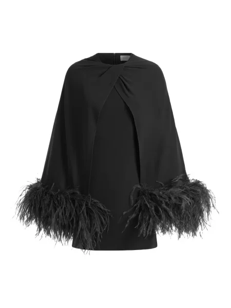 Rochie mini 16arlington cu pene de costum negru