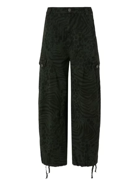 Pantaloni cargo Pinko cu imagine verde