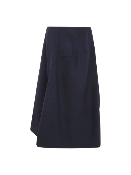 Spódnica midi Comme Des Garcons wełniana czarna