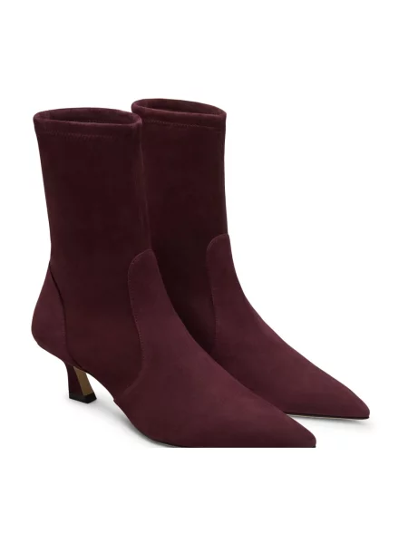 Botki Stuart Weitzman skórzane czerwone