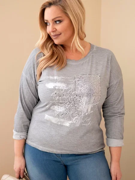 Bluză Kesi Włoski gri