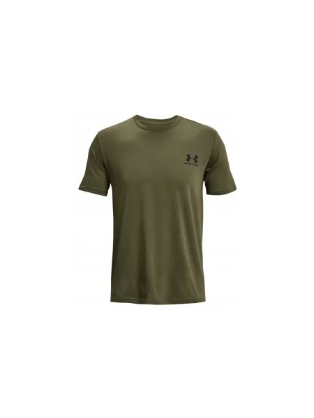 Tricou Under Armour cu autograf kaki