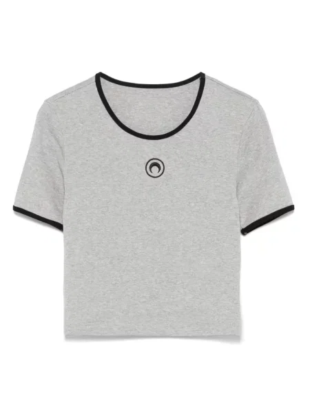 Tricou Marine Serre cu broderie gri