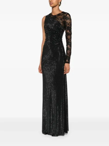 Rochie maxi Self-portrait de costum negru
