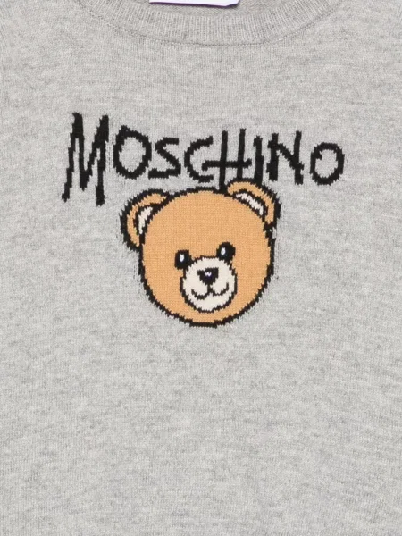 Sweter dziecięcy Moschino szary