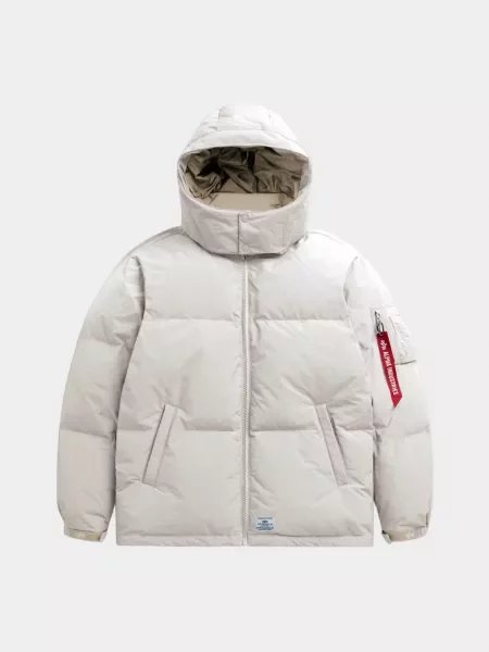 Пуховик Alpha Industries сірий