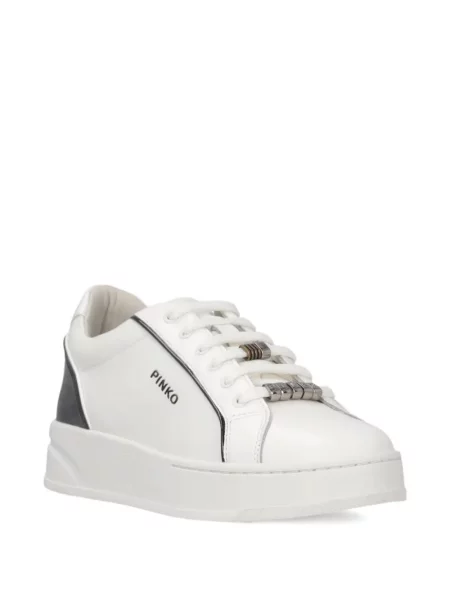 Sneakerși Pinko cu autograf alb