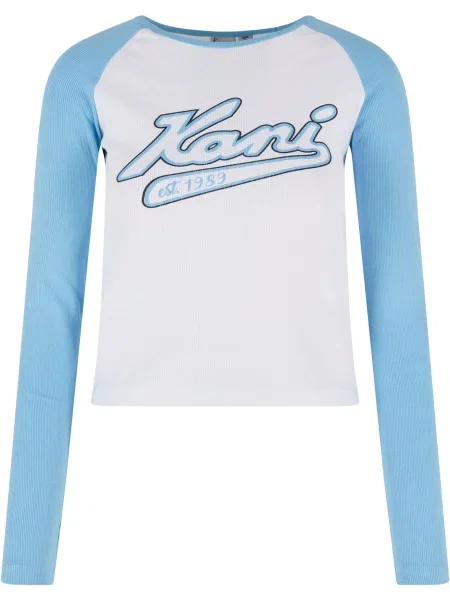 Karl Kani Tricou albastru deschis / negru alb